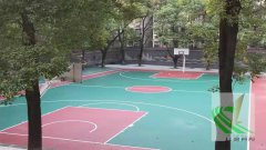 岳塘区首片新国标篮球场由ob体育app下载建成